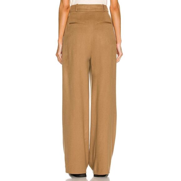 LouLou Studio Loro Piana Edition Restinga Trousers Pant Wool In Camel Medium - Picture 6 of 11